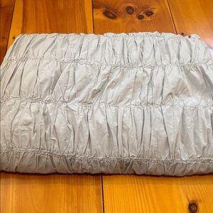PB TEEN (Pottery Barn) *Twin* Gray Dimpled Duvet Cover 100% Cotton